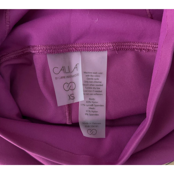 Calia Pants Women XS Pink Stay Powerful Slimming Leggings Gym Workout Athleisure - Picture 5 of 5